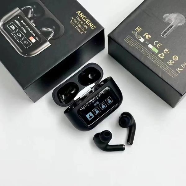 Black New A9 Pro Apple Airpods Anc/enc Zhongkelqnxun Touch Control Bt 5.4 Earbuds