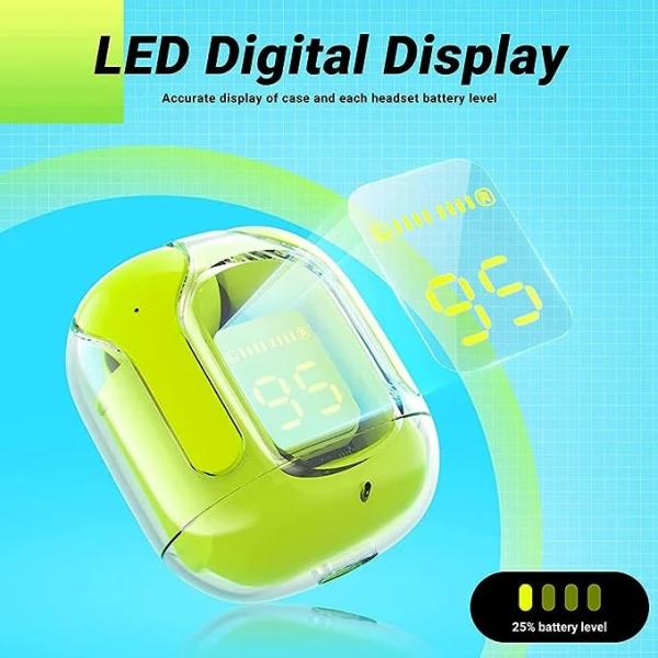 Air 31 Tws Original With Big Packing Transparent Earbuds Bluetooth 5.3v Green