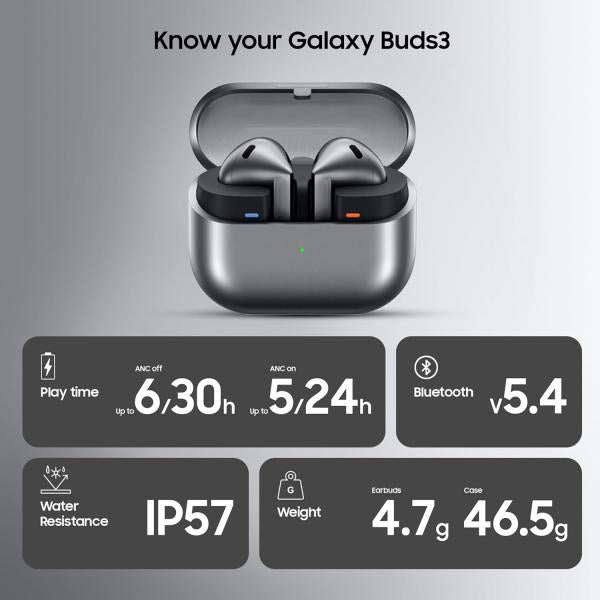 Samsung Galaxy Buds3 R530 Wireless Charging Earbuds Black