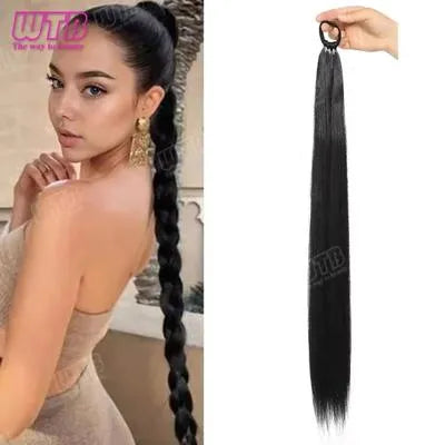 28 Inch Straight Hair Extensions for Natural Look