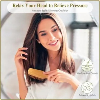 Bamboo Hair Brush for Daily Use & Gifting