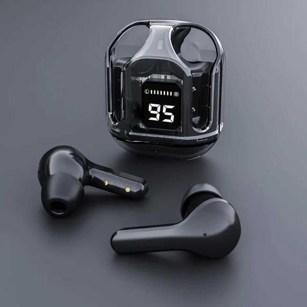 Air 31 Tws Original With Big Packing Transparent Earbuds Bluetooth 5.3v Black