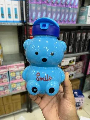 Teddy Bear Water Bottle Pink Leak-Proof ABS