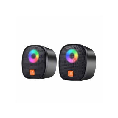 Kisonli X11 Rgb Gamer Pc Mini Usb Speaker With 6w Power