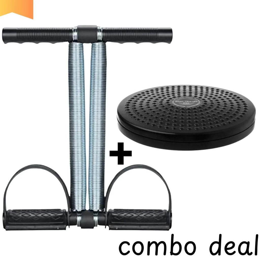 Tummy Twister & Waist Trimmer Combo for Home Fitness