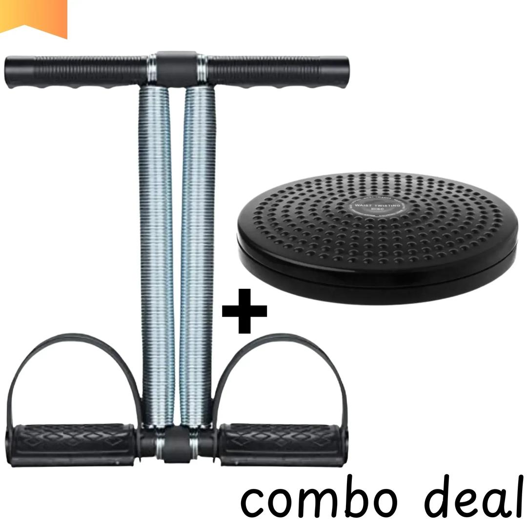 Tummy Twister & Waist Trimmer Combo for Home Fitness