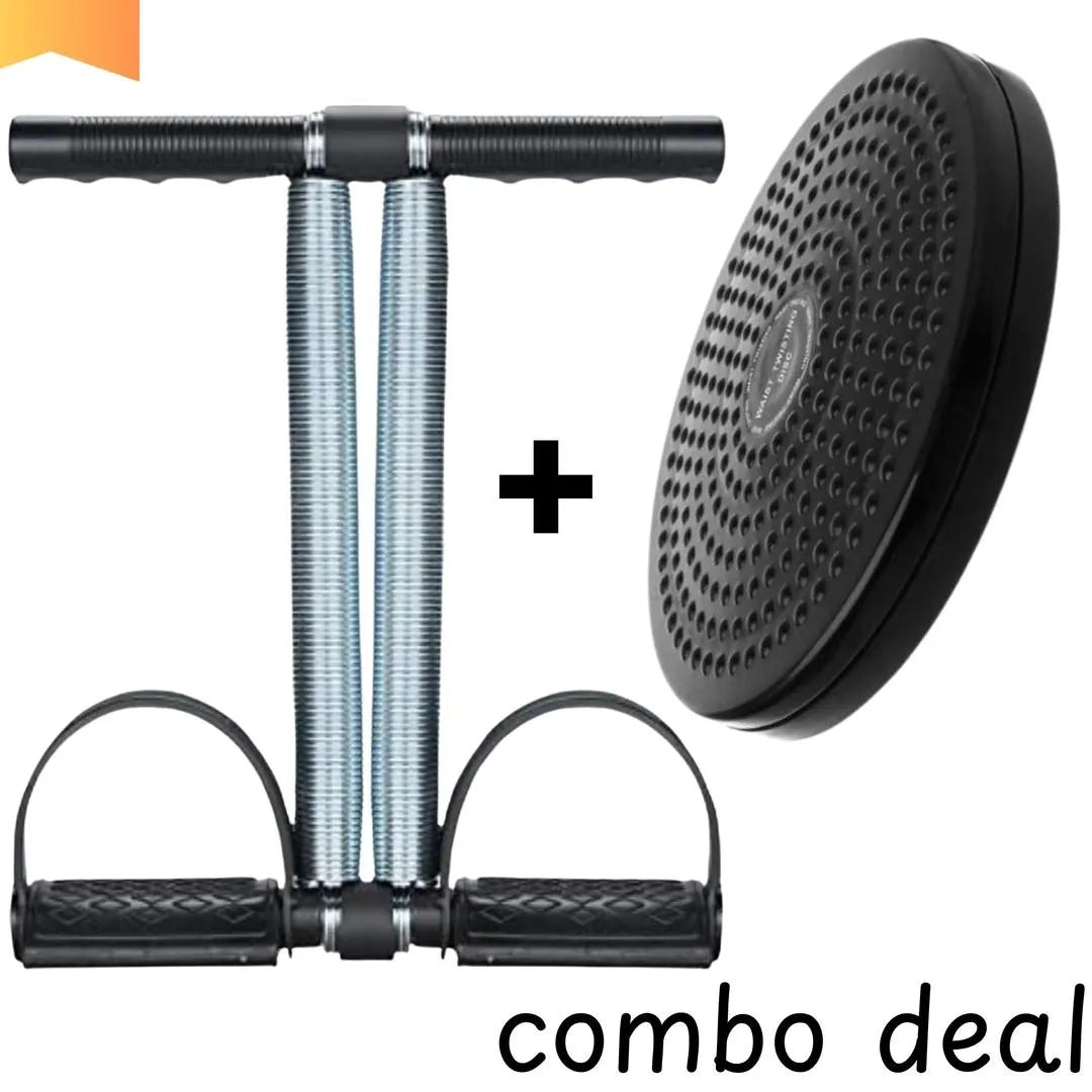 Tummy Twister & Waist Trimmer Combo for Home Fitness