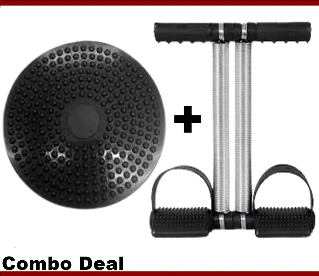 Tummy Twister & Waist Trimmer Combo for Home Fitness