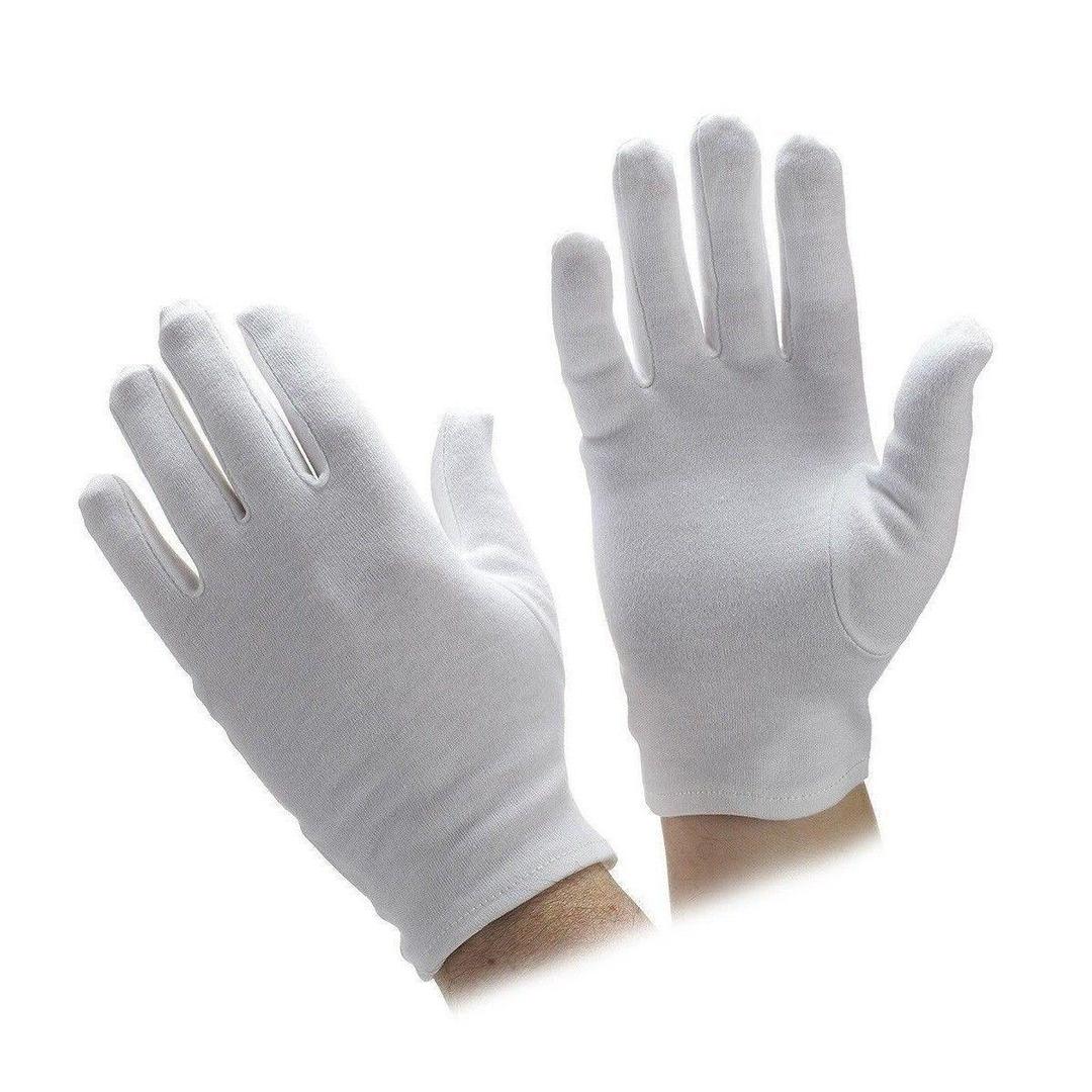 Premium Cotton Cricket Gloves White Pakistan
