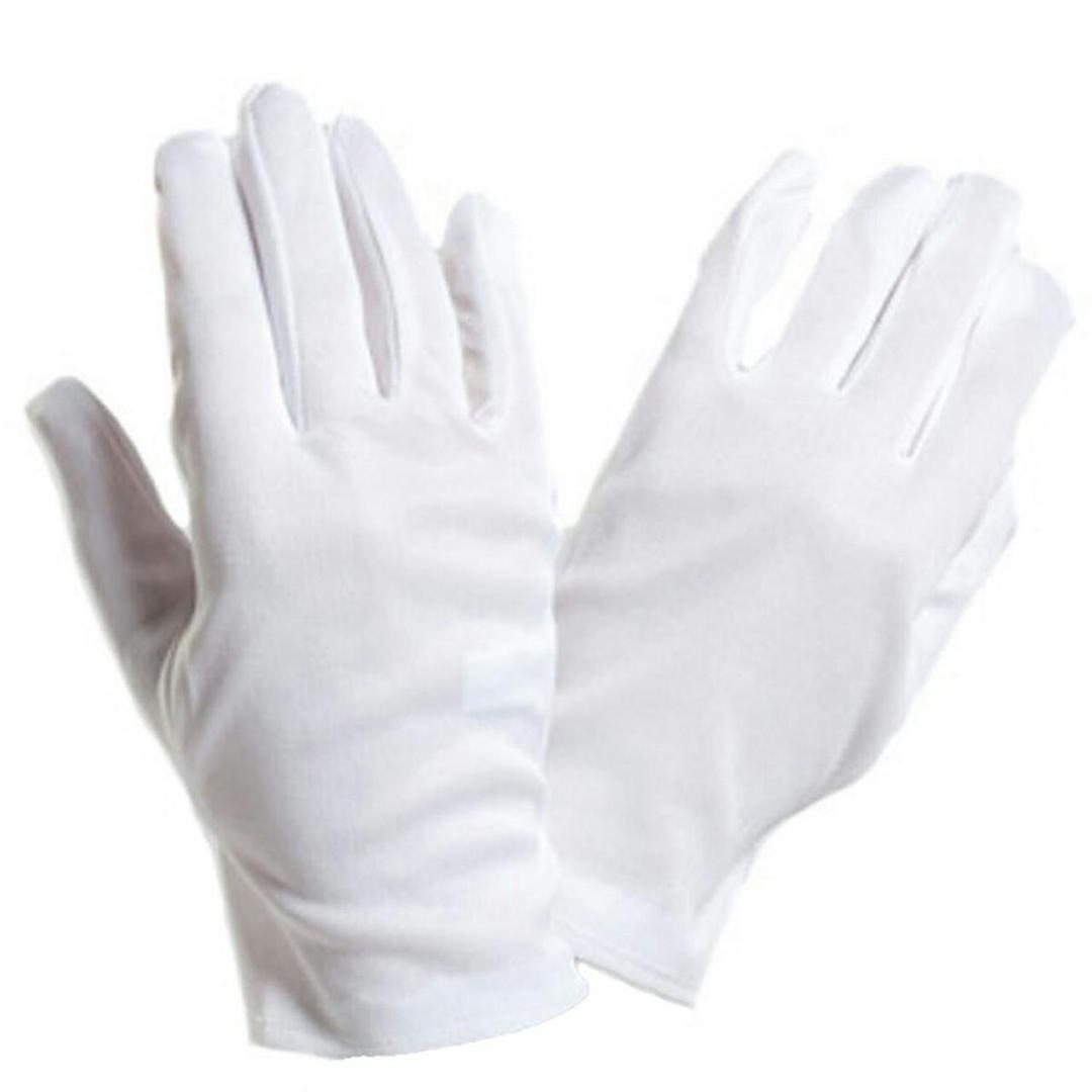Premium Cotton Cricket Gloves White Pakistan